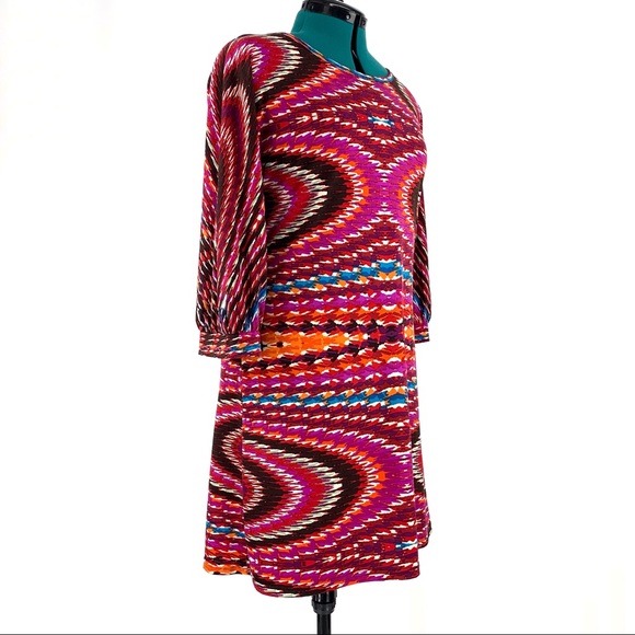 Uncle Frank Colourful and Psychedelic Tunic Dress, Medium - Picture 10 of 16